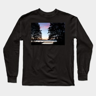 Sunset over the lake Long Sleeve T-Shirt